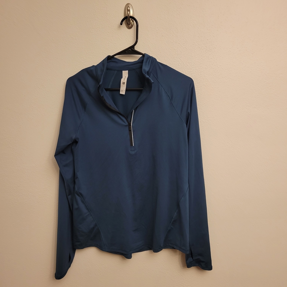 NWOT All in Motion 1/4 Zip Pullover, Teal, Size Med